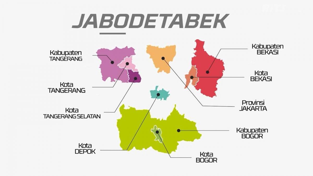 карта на jabodetabek
