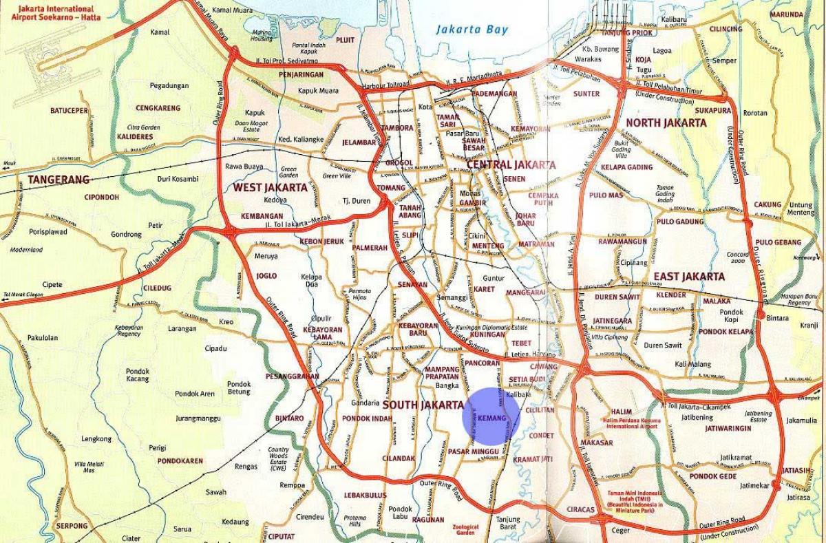 карта на kemang Џакарта