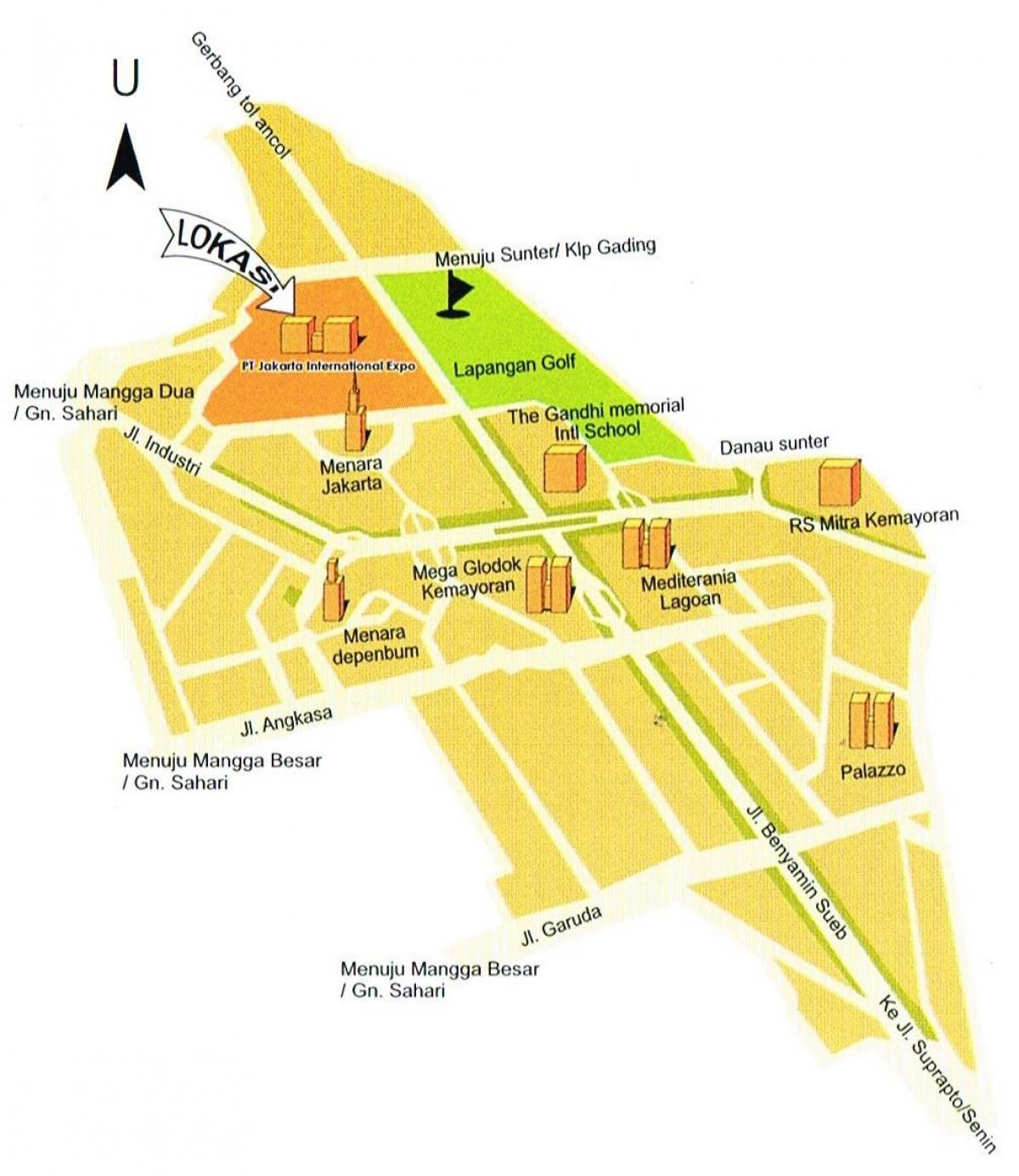 карта на островот мапата jakar