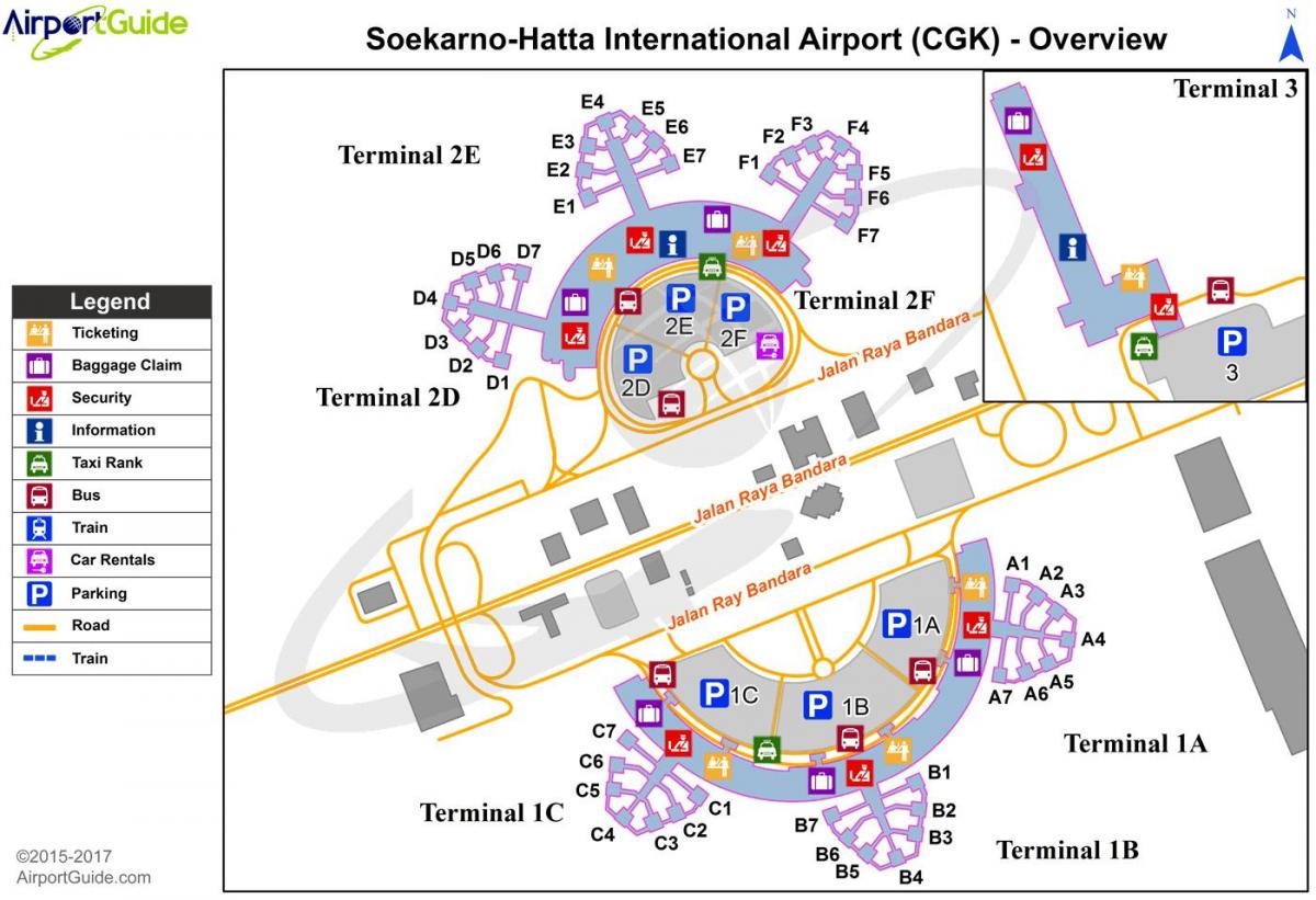 soekarno hatta меѓународниот аеродром мапа