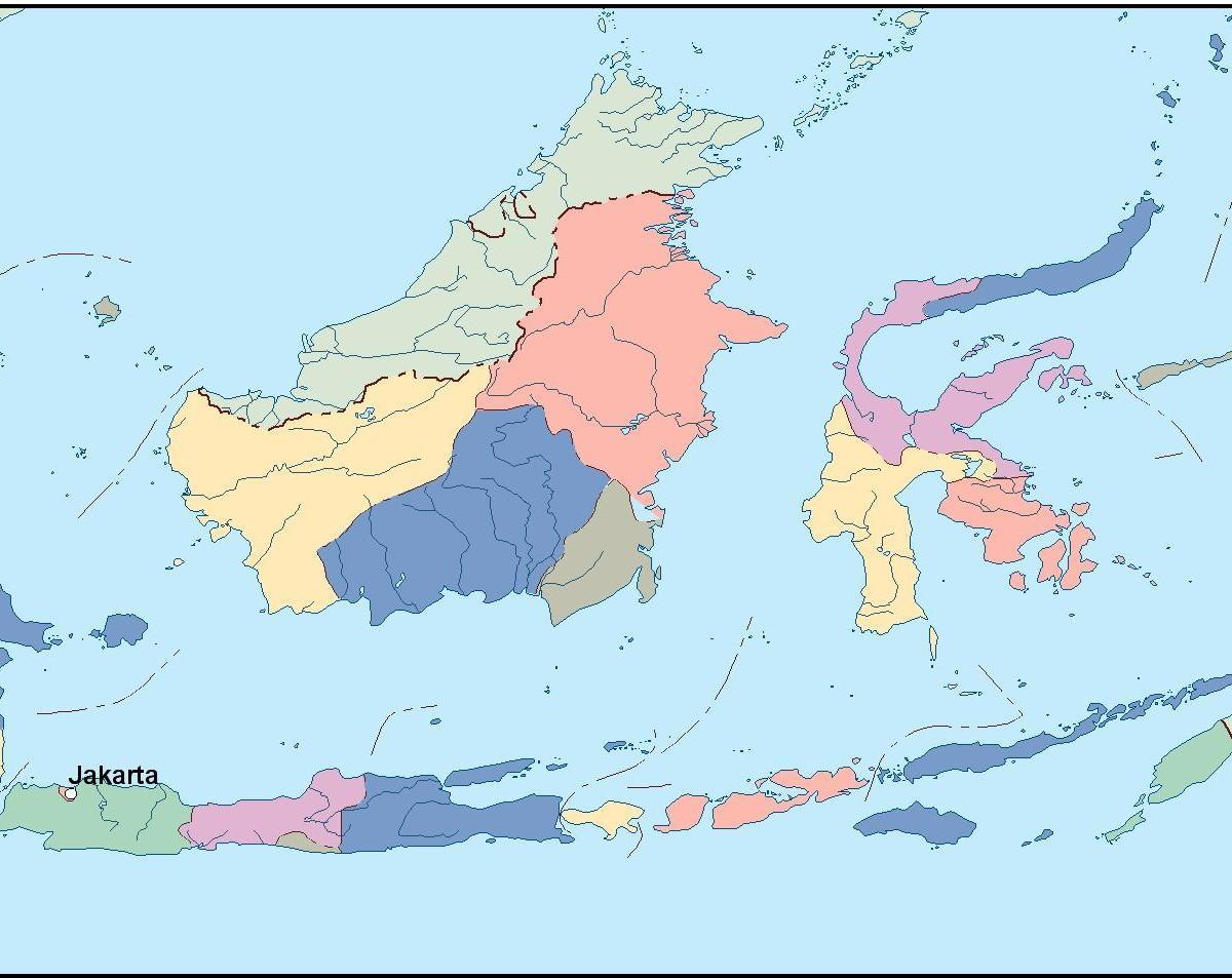 карта на Џакарта мапата вектор