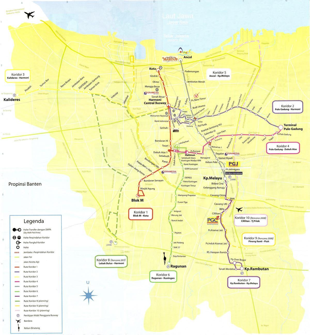 мапа на мапата ancol Џакарта