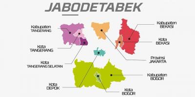 Карта на jabodetabek