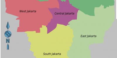 Карта на Џакарта области