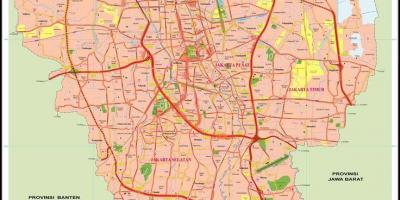 Мапата на стариот град Џакарта