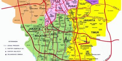 Џакарта туристички атракции на мапата