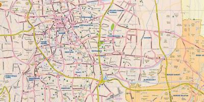 Карта на Џакарта улица
