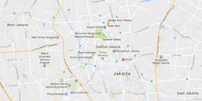 Карта на Џакарта центри