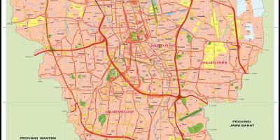 Централната Џакарта мапа