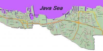Џакарта utara мапа