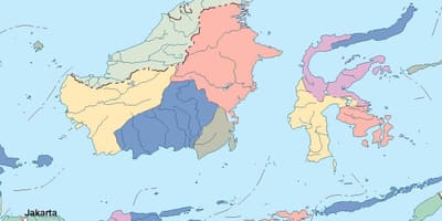 Карта на Џакарта мапата вектор