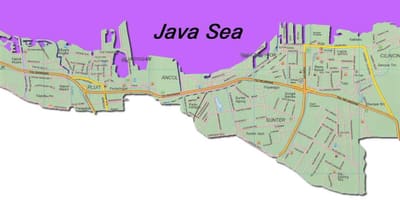 Џакарта utara мапа