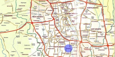Карта на kemang Џакарта