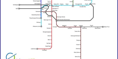 Џакарта lrt мапа